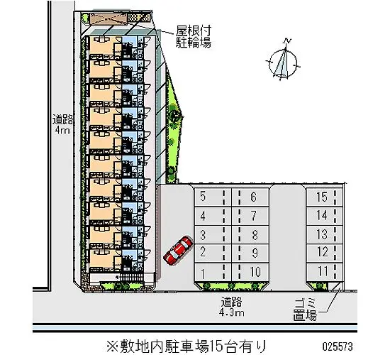 ★手数料０円★島田市元島田東町 月極駐車場